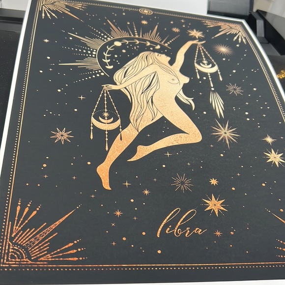 Libra Wall Art Celestial Zodiac Horoscope Illustration Print Poster Unframed - Picture 15 of 17